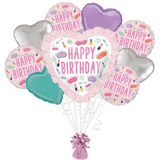 Spa Party Birthday Foil Balloon Bouquet